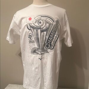 Mens White Champions Ohtani Short Sleeve Tee